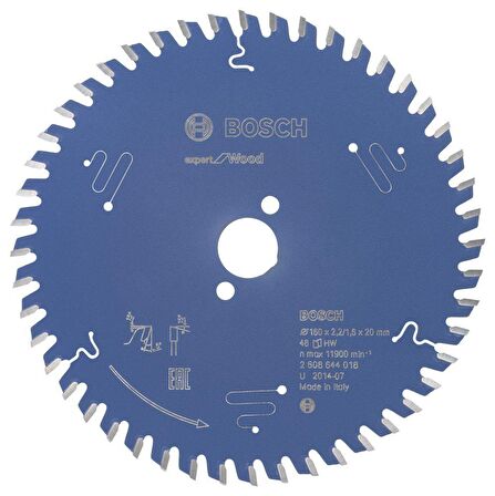 Bosch Ahşap Daire Kesme Bıçağı 160*20 mm 48 Diş Expert 2608644018